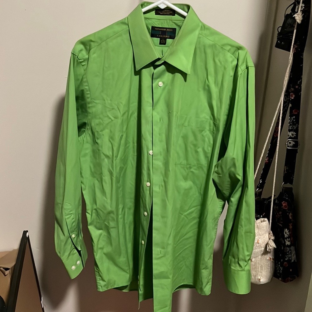 Green long sleeve button up